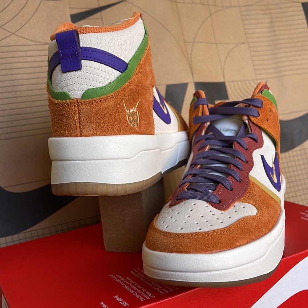 Nike Dunk High Setsubun UP PRM WMNS Sail/Canyon Purple sneakers - athletic shoes - Picture 10 of 16